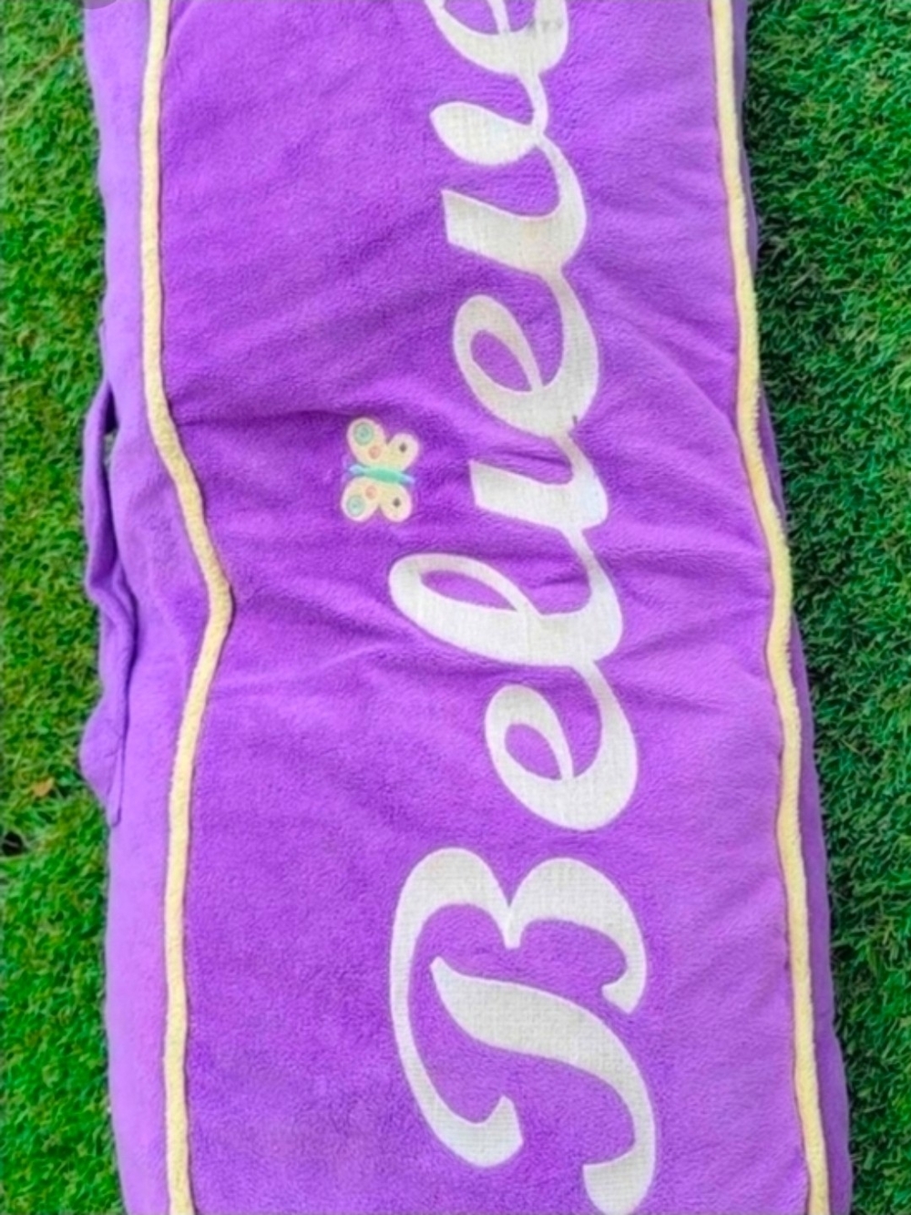 Purple 'Believe' Girls' Bottoms - Kids